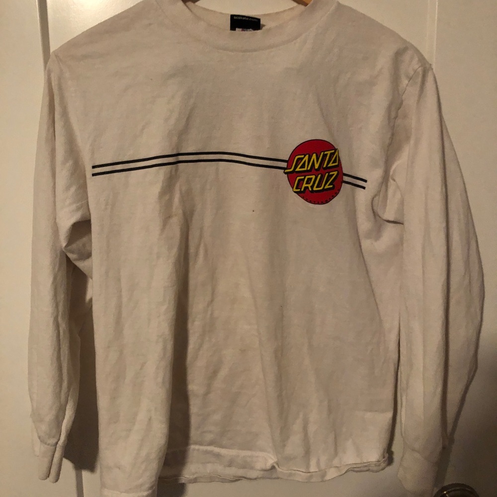 Santa Cruz white long sleeve
